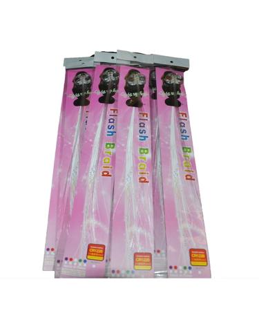 qazaa 30 Piece Lights Up Braid Christmas Ornament LED Headwear Lights Halloween Lights Up Clips Birthday