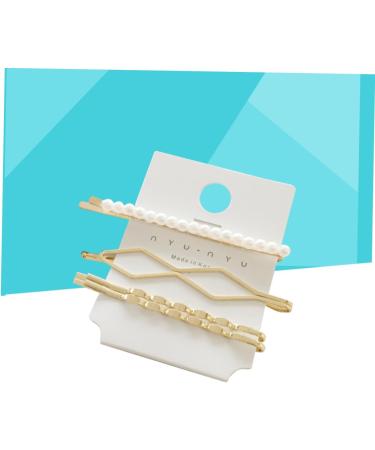 Ipetboom Set Pearl Metal Hair Clips Crystal Hair Barrettes Pearl Hair Clip Bridal Hair Clip Korean Fashion Hair Clip Fashion Hair Clips Bobby Hair Pin Manual Bride Side Clip - Buy Online on GoSupps.com