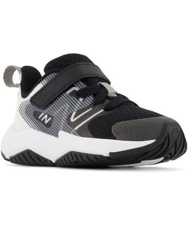 New Balance Toddler Rave V2 Hook and Loop Running Shoe - Size 7 Toddler, Black/White - Buy Online on GoSupps.com