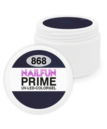 Colour gel 868 Noir Blue - UV and LED gel - 1x 5ml