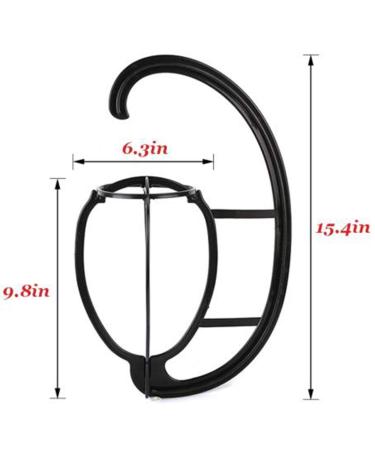 Smilco 4 Pack Wig Hanger | Portable Hanging Stand for Wigs & Hats | Collapsible & Durable - Buy Online on GoSupps.com