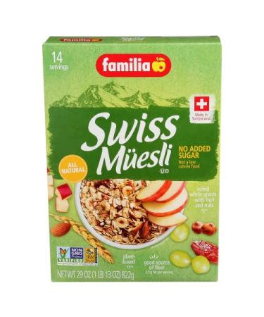 Familia Swiss Muesli (No Sugar Added) Cereal - 32 oz (Pack of 2)