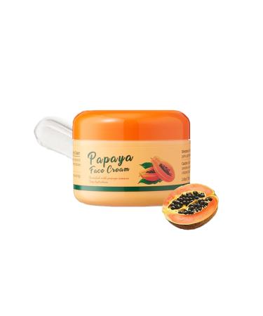 Face Moisturizer Papaya Face Cream-Facial Moisturizer Long-Lasting Hydrating & Nourishing Natural Anti-Aging Soothing Dry Skin Easy and Fast-Absorbing Body Lotion Suitable for All Skin Type 2.82oz