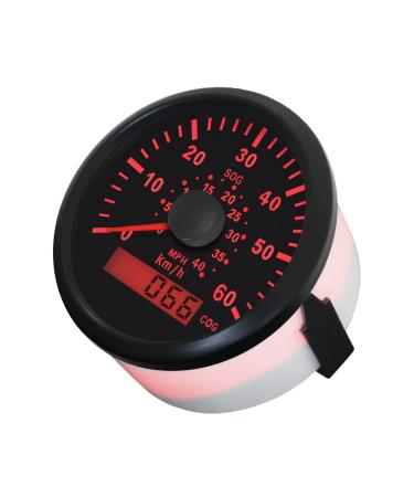 ELING Universal GPS Speedometer - 0-60 km/h | 0-40 MPH Speed Gauge for Boats Yachts and Vessels | 85 mm 9-32 V with Course Tracking - Buy Online on GoSupps.com