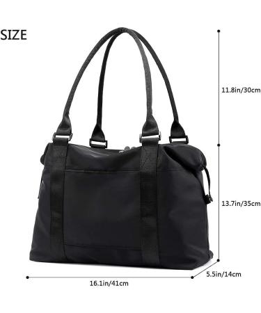 COTEetCI Women's Large Sports Gym Tote Bag - Black | Perfect for Travel, Hiking, and Beach Activities - Buy Online on GoSupps.com