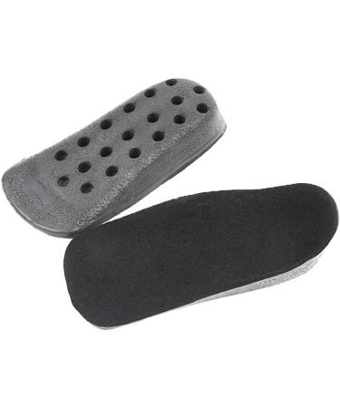 Premium Heel Inserts for Men - PU Shoe Lift & Shock Absorption for Plantar Fasciitis & Heel Blisters | Comfortable Daily Wear (Black Medium - Buy Online on GoSupps.com