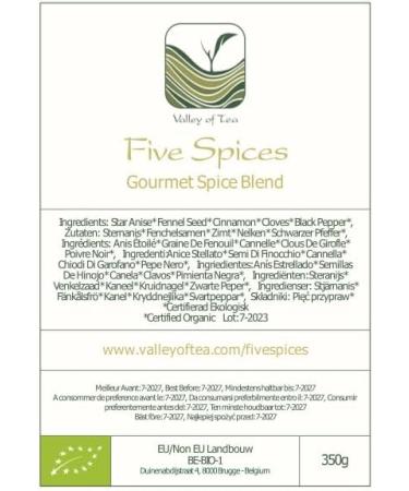 Chinese Five Spice Powder Organic - 5 Spices Powder Seasoning From China 350g - Buy Online on GoSupps.com