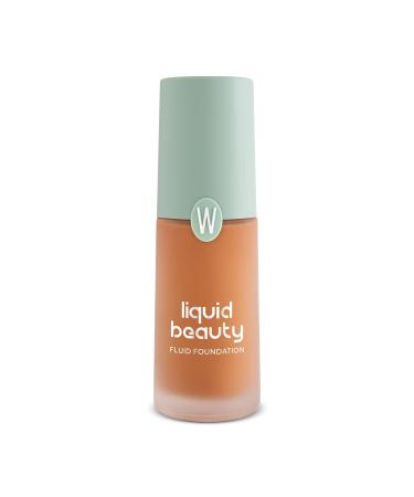 WYCON Cosmetics LIQUID BEAUTY Satin Liquid Foundation, Ingrown Dark Circles Concealer with Natural Coverage - 11 LIGHT CARAMEL