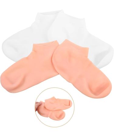 FRCOLOR 4 Pairs Exfoliating Moisturizing Socks Moisture Enhancing Socks Overnight Spa Socks Lotion Gloves Moisturizing Gel Socks Moisturizing Feet Socks Dedicated Torn Socks Girl Sebs - Buy Online on GoSupps.com