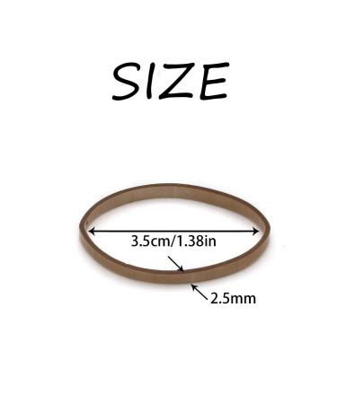 Dofash 200Pcs Large Rose Gold Hair Rubber Bands | Soft Elastic Hair Ties for Women & Girls | No Damage Ponytail Holders - Buy Online on GoSupps.com