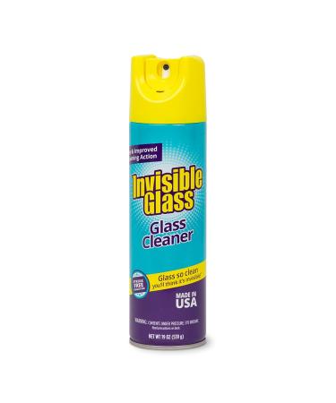 Invisible Glass 91160 Premium Glass and Window Cleaner Aerosol Can Leaves Glass Streak Free and Residue Free with Improved Foaming Action, Pack of 1 19 Fl Oz (Pack of 1)