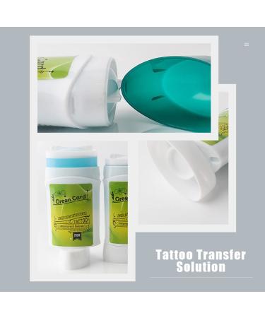 DOITOOL 2Pcs Tattoo Transfer Cream Gel - Temporary Tattoo Solution for Stencils and Transfer Paper (Green) - Buy Online on GoSupps.com