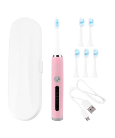 Mobestech 2 Sets Electric Toothbrush Electric Kids Toothbrushes Soft Bristle Toothbrush Cleaning Toothbrushes for Household Use Personal Care Teeth Brush Abs Pink Cleaning Brush Child Charge