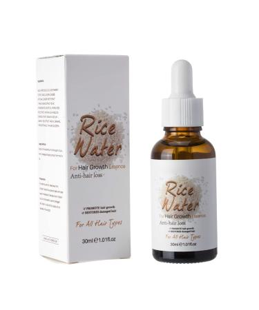 LICHENGTAI Fermented Rice Water Serum 30ml Hair Care Essence Hair Growth Rice Water Thinning Hair Hair Care Oil for Men and Women