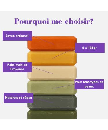  LE V RITABLE Le V ritable - Artisanal Soap - Terres d'essences - Pack of 6 x 125g - Handmade in Provence Argan Olive Aloe vera Cotton flower Vanilla-ylang Monoi - Body & Hands - Vegan - Paraben-free - Buy Online on GoSupps.com