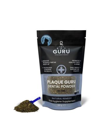 THE PET GURU Plaque Guru Oral Hygiene Supplement for Cats 100g Dental Care Powder Reduces Plaque Fresh Breath Reduces Gum Inflammation Health