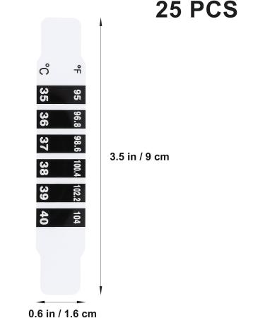 PartyKindom 25 PCS Forehead Strips - Non-Intrusive Fever Relief for Kids & Toddlers - Ideal for Home & Travel - Buy Online on GoSupps.com