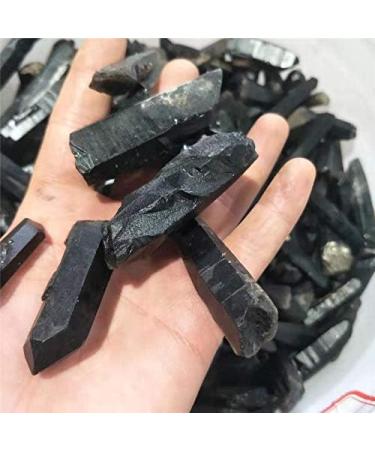 100g Rough Natural raw Gemstone Black Tourmaline Point Crystal Tumbled Wand for Natural Luster - Buy Online on GoSupps.com