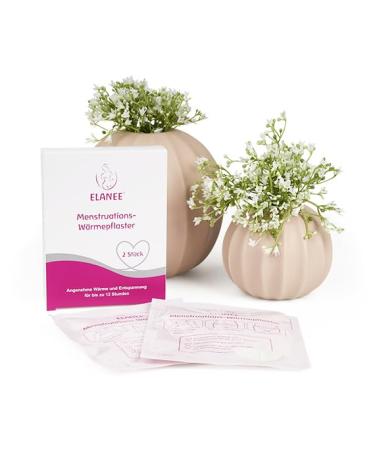Elanee Menstrual Heat Patch - 12 Hours of Soothing Warmth & Relaxation | Skin-Friendly Oxygen Activated - 2 Pieces (734-00) - Ideal for Period Relief - Buy Online on GoSupps.com