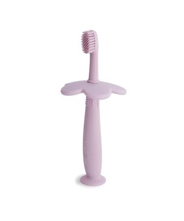 mushie Flower Toddler Training Toothbrush (Soft Lilac) Flower (Soft Lilac)