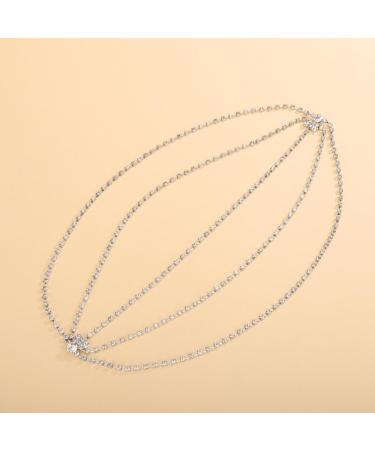 Sither Women Head Chain Forehead Jewellery Headband Chain for Festival Halloween Headpiece Head Jewellery Gypsy Indian Headband Headchain Hair Jewelry (silver) - Buy Online on GoSupps.com