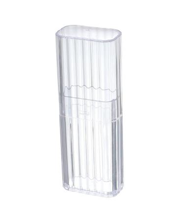 Traska Storage Box Dental Picks Picks Portable Box Tooth Pick Disposable Toothpicks Case Deep Teep Teeth Cleaning Dental Floss for Teaven (Color: Clear)