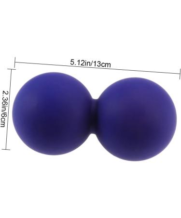 Goohochy Peanut Massage Ball Silicone Yoga Roll for Foot & Fascia Massage 12cm x 6.3cm Blue - International Shipping Available - Buy Online on GoSupps.com