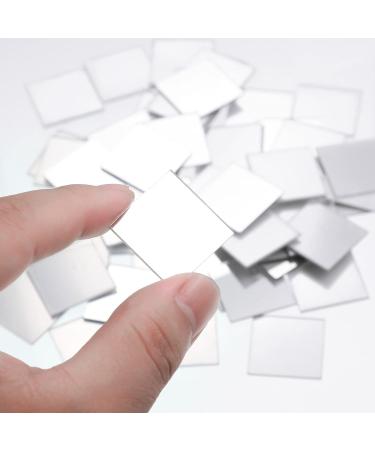 50-Piece Mini Square Mirror Adhesive Tiles for Crafts & DIY Projects - 1x1 Inch Small Craft Mirrors for Home Decor - Buy Online on GoSupps.com