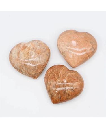 Buy Natural Healing Peach Moonstone Hearts - 120g-280g Healing Crystals | 1PC for Sale - Enhance Your Wellness & Energy - Buy Online on GoSupps.com
