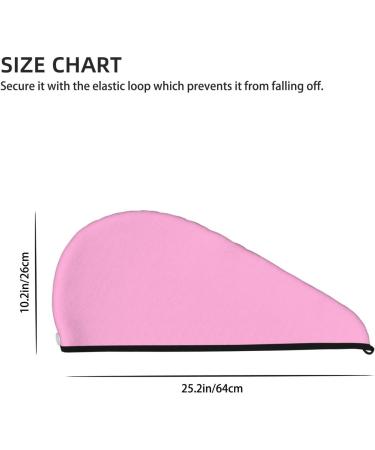 Pink Microfiber Hair Towel Wrap - Soft & Super Absorbent Coral Velvet for Long Curly & Thick Hair - Buy Online on GoSupps.com
