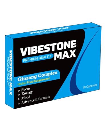 VIBESTONE MAX Stronger for Longer New Formula- Ultra Strong Performance Enhancing Pills Stamina Endurance Booster MAX Supplement Pills for Men - 10 Ginseng 500MG Capsules