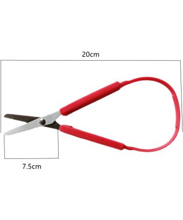 2-Piece Stainless Steel Loop Scissors - Self-Opening Easy Grip for Kids & Adults | International Shipping - Buy Online on GoSupps.com