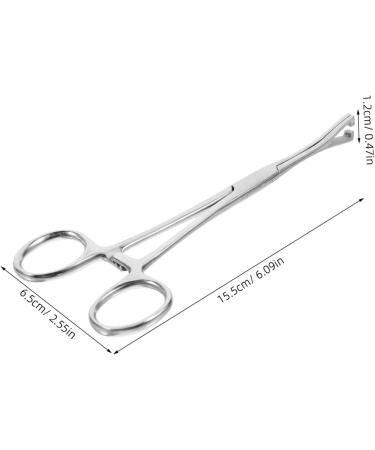 BELLIFFY Reptile Feeding Clip Reptile Tongs Feeding Snake Feeding Tongs Stainless Steel Silver - Buy Online on GoSupps.com