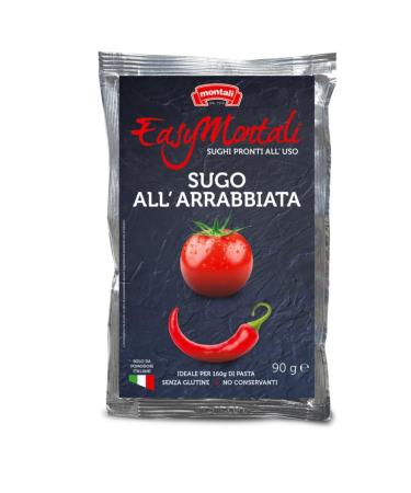 EasyMontali pasta sauces - Stir In Chili Arrabbiata Tomato pasta sauce Bulk Multipack 12 x 90g pouches