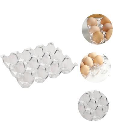 Yardenfun 1pc Box Acrylic Egg Tray Egg Dispenser Holder Ceramic Egg Holder Chicken Egg Holder Filler Storage - Buy Online on GoSupps.com