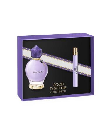Viktor&Rolf - Good Fortune Eau de Parfum - Floral Women's Perfume Gift Set - With Notes of Jasmine & Vanilla - Full Size 3 Fl Oz & Travel Size 0.3 Fl Oz - Buy Online on GoSupps.com
