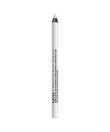 NYX PROFESSIONAL MAKEUP Slide On Pencil  Waterproof Eyeliner Pencil  Pure White Pure White 1 Count (Pack of 1)