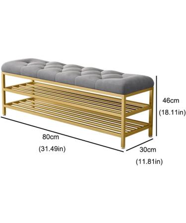 Footstools/Ottomans Nordic Creative Home Shoe Rack Bench Storage Shoe Stool Rack Metal Base Suitable for Living Room Entrance Corner Corridor (Color : Green) (Green) - Buy Online on GoSupps.com