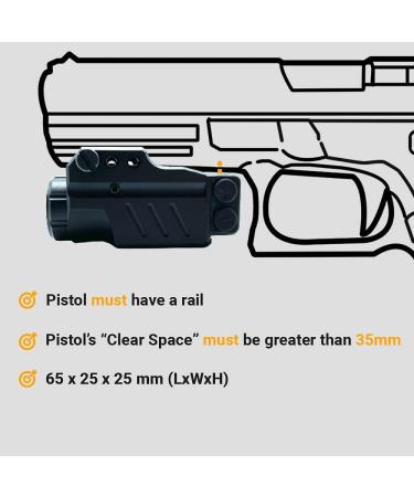 HILIGHT Enforcer Series Tactical LED Flashlight with Green/Blue Laser and Dot Sight for Pistol, Airsoft Gun, Tactical Gear | Weaver/Picatinny Rail Compatible - Buy Online on GoSupps.com