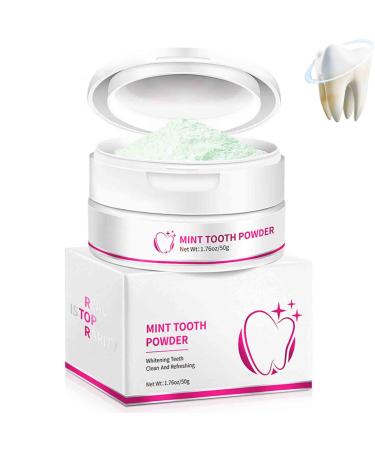 CrystalClean tooth white powder crystalclean smile powder 7 Days Mint Teeth Whitening Powder natural tooth alarm powder tooth powder-stain removal notification (1PC)