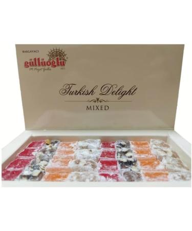 Gulluoglu Turkish Delight Mixed 500 gr (Pack of 3) daily fresh shipment from Istanbul/Turkey - Buy Online on GoSupps.com