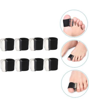 4 Pairs Toe Separator & Stretcher Bunion Cover for Women & Men | Comfortable Elastic Black Straightener | 2.5x1.9cm - Buy Online on GoSupps.com