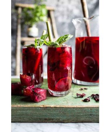 CENVEL Organic Hibscus Matcha Tea | Premium Quality Ingredient | 100% Natural and Pure | Great Detox Treatment | Eco-Friendly packaging | (50g) - Buy Online on GoSupps.com