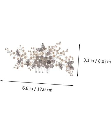 minkissy Flower Comb Wedding Hair Vintage Bridal Hair Bridesmaids Hair Bridal Comb Headdress Side Hair Crystal Comb Hair Accessories for Women Wedding Flower Crystal Miss Alloy Abs - Buy Online on GoSupps.com