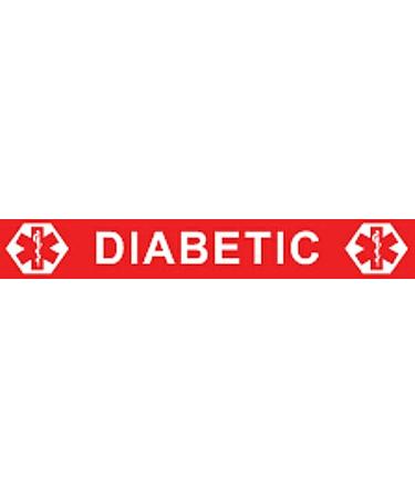 Diabetic Medical Alert Bracelet - Emergency Wristband for Diabetes (DB-121) - International Shipping Available - Buy Online on GoSupps.com