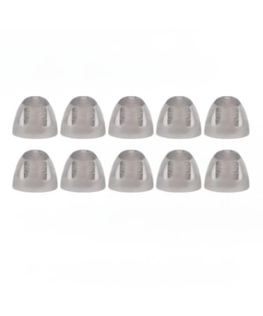 10 pieces of hearing aid dome universal domes for hearing aids soft open couplings black layer replacement earplugs for older people with hearing impairments (s)