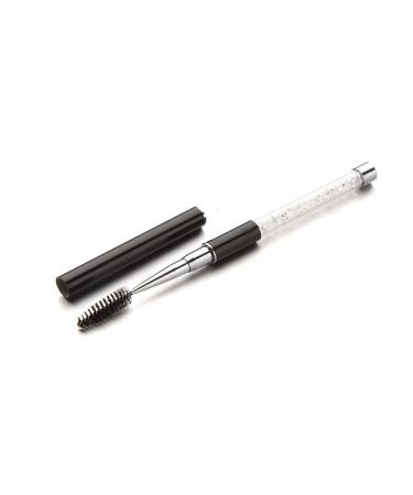 2-Piece Portable Cosmetic Eyelash Brushes - Black and Silver - Buy Online on GoSupps.com