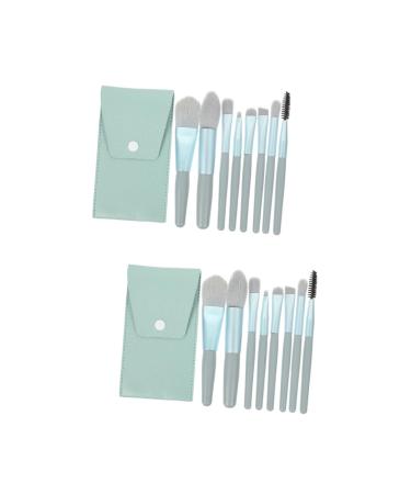 FRCOLOR 2 Sets Travel Make Up Blush Brush Made of Fibre Wool Miss Soft