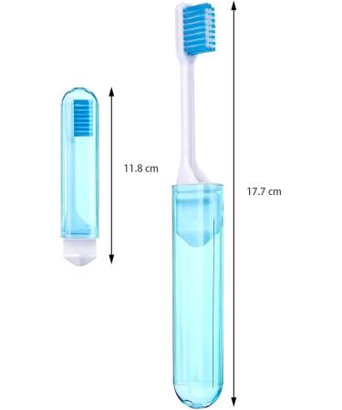 Charcoal Travel Toothbrush - Portable Folding Super Soft Bristle for Camping & Hiking (Orange) | Eco-Friendly Accessories - Buy Online on GoSupps.com