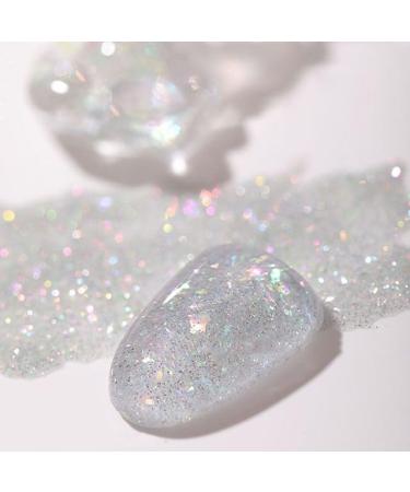 8ml Varnish Lacquer Flash Reflective Sequins Nail Art Gel Nail Polish Gel Broken Diamond Glitter Gel Phototherapy Glue - (Color: 1)